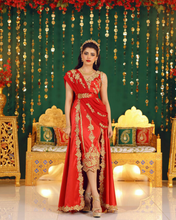 KB0174 Red Henna Dress - Image 2