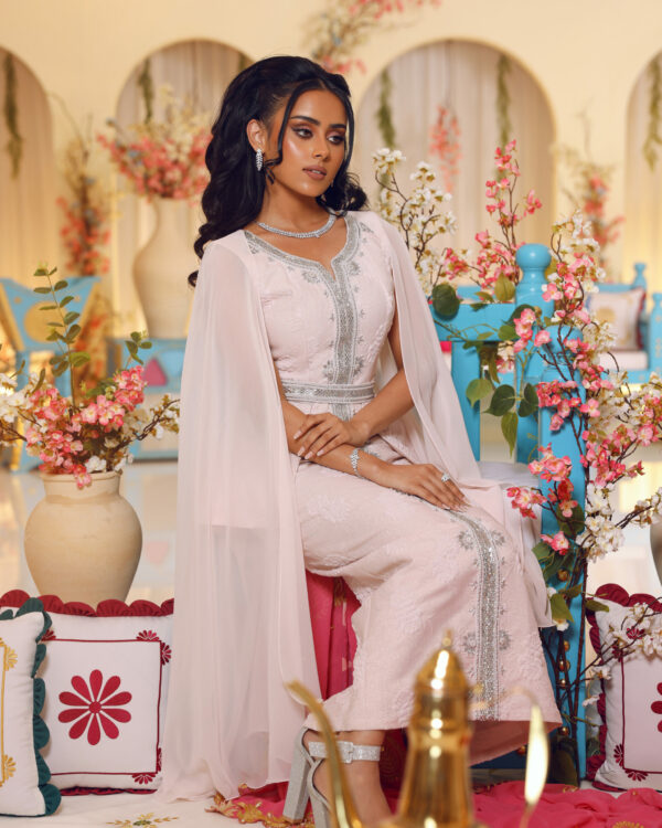 KB0171 Blush Pink Caftan - Image 2