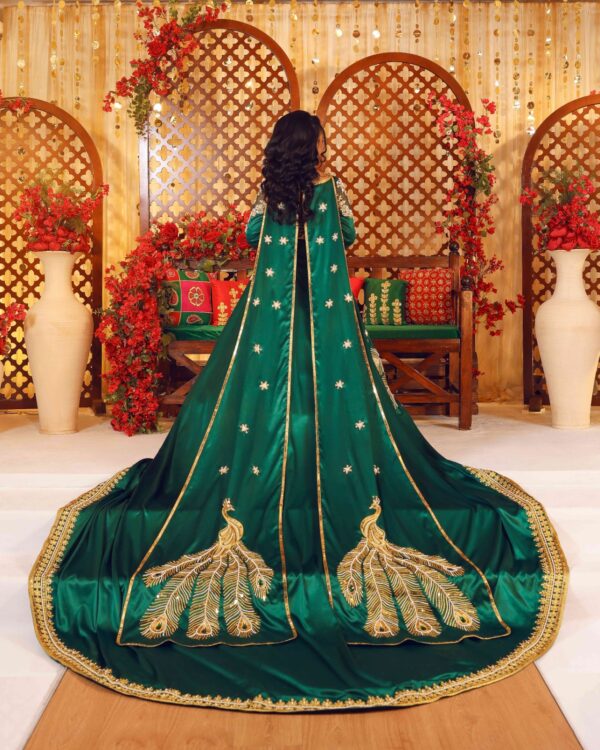 KB0183 Bridal Peacock Dress - Image 3