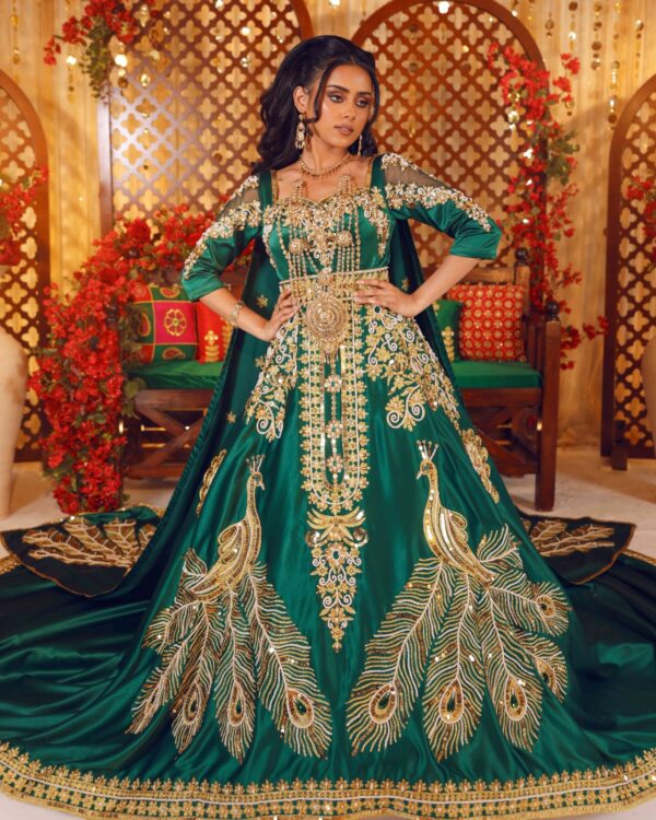 KB0183 Bridal Peacock Dress