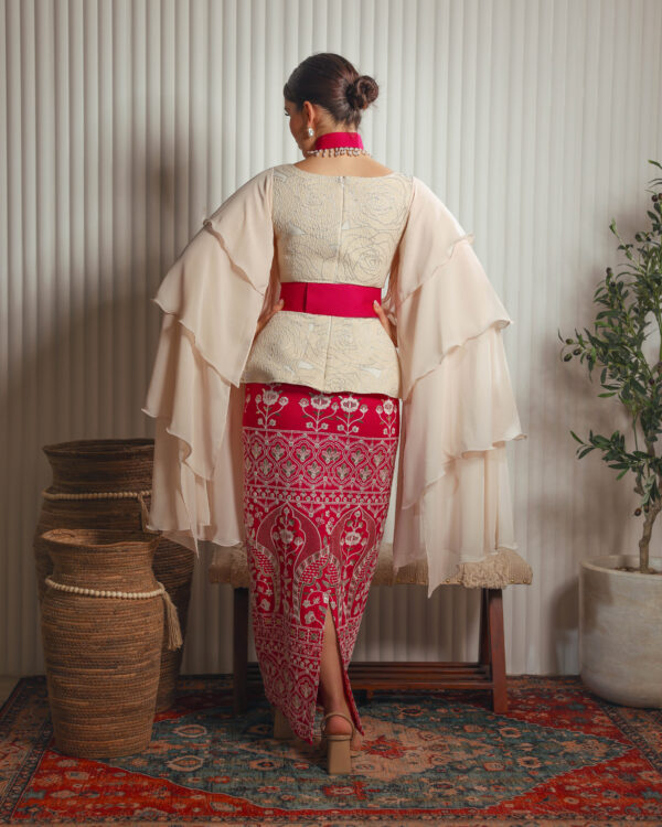 KJ0166A The Pink Peplum - Image 3