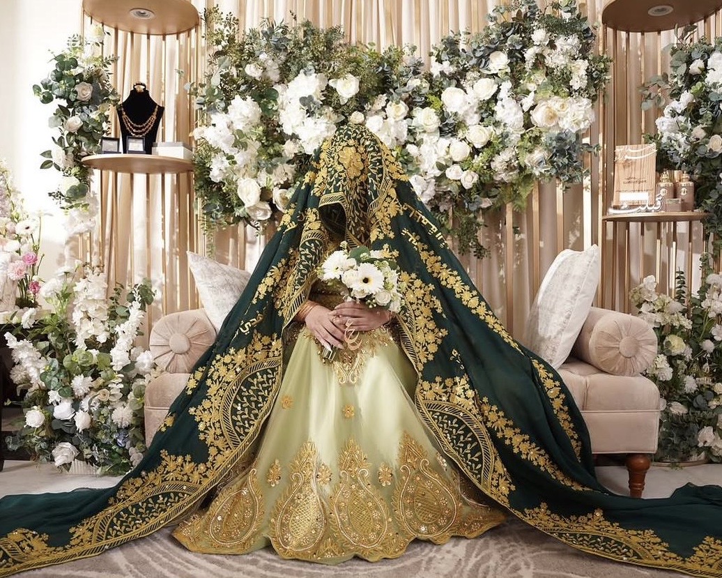 KM005 Floral Garden Green Mishmar + Aayat - Image 2