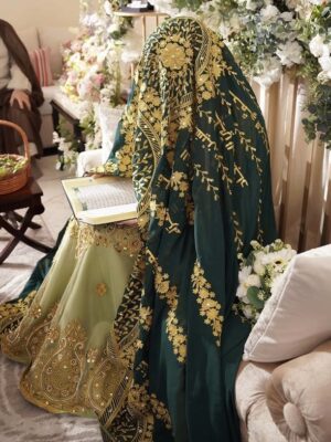 KM005 Floral Garden Green Mishmar + Aayat
